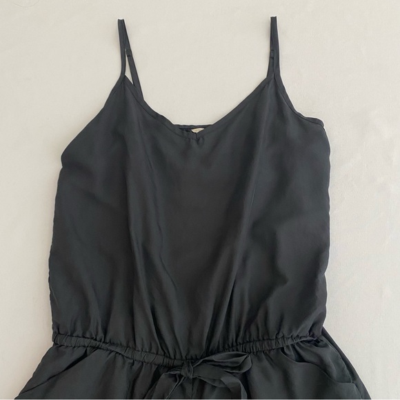 J. Crew Women’s Romper Small 100% Silk Tie Waist Roll Hem Fairy Grunge Feminine - Picture 4 of 9